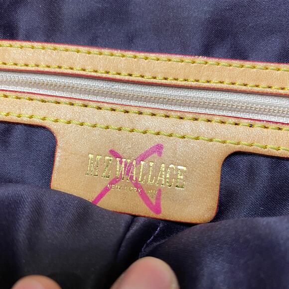 MZ Wallace Clara Ikat Nylon Print Satchel Bag Boho Indie - Picture 5 of 9